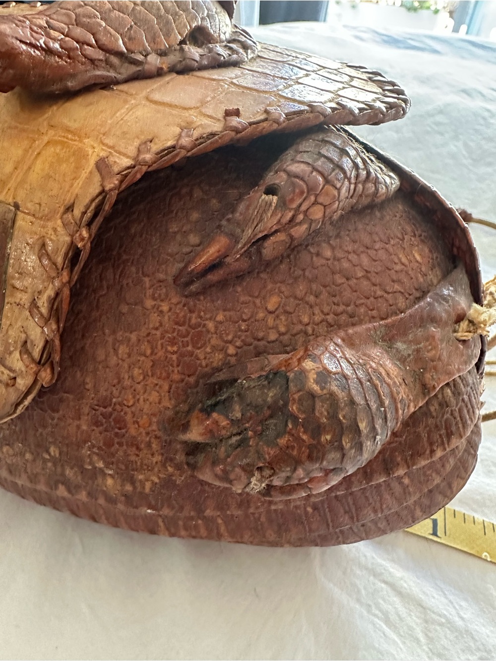 Vintage armadillo purse, purchased in 1968 - Picture 12 of 17